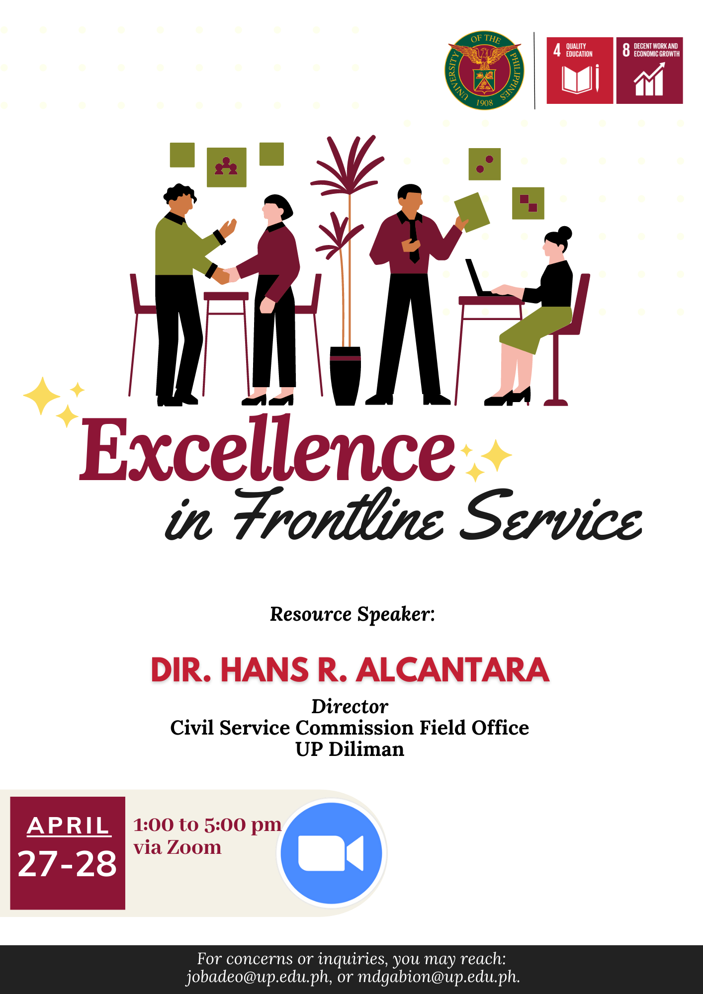 Excellence in Frontline Service Poster 